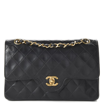 Chanel Lambskin Quilted Small Double Flap Black 1 of 13