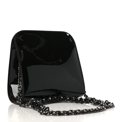 Tom Ford Patent Cosmo T Lock Chain Bag Black 2 of 7