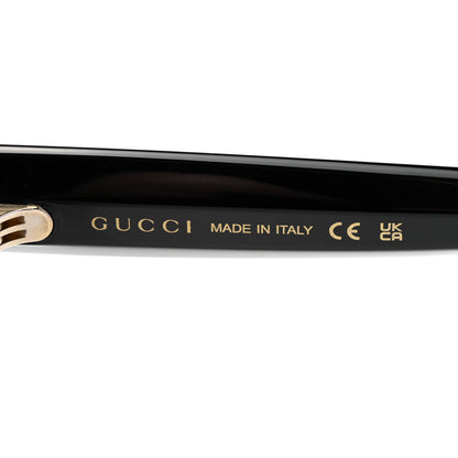 Gucci Acetate Crystal Star Round Frame Sunglasses GG0208S Black 6 of 8