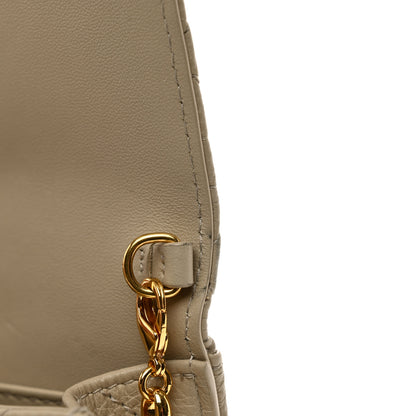Christian Dior Supple Calfskin Caro Pouch with Chain Sand 11 of 12