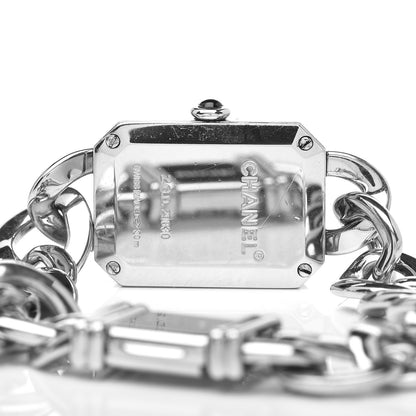 Chanel Stainless Steel 20mm Chain Premiere Quartz Watch Black S 6 of 6