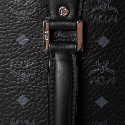 MCM Visetos Small Traveler Trolley Whelled Suitcase Black 19 of 21