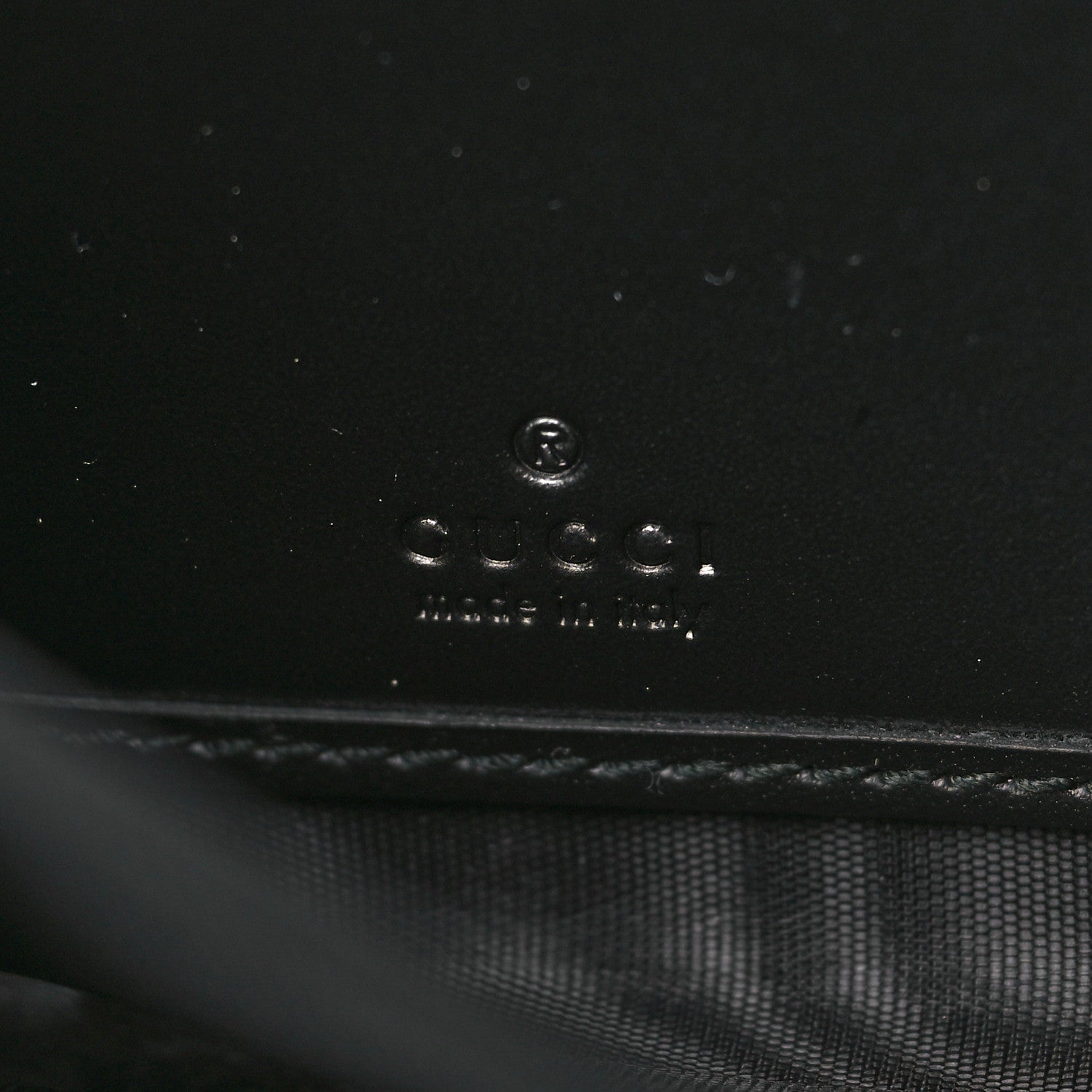 Gucci Guccissima Web Zip Around Wallet Black 6 of 7