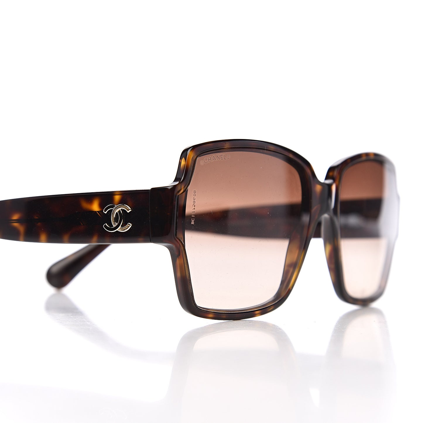Acetate Square CC Sunglasses 5385 Tortoise