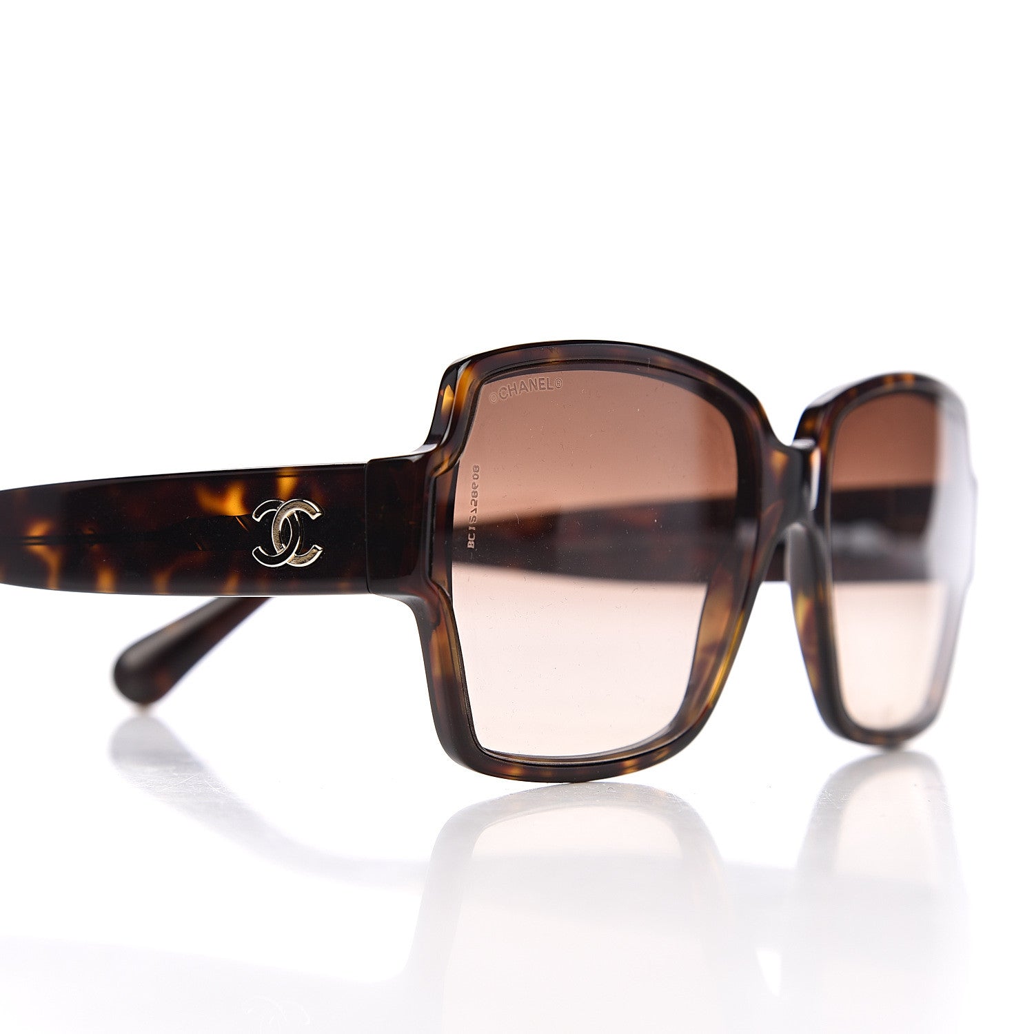Chanel Acetate Square CC Sunglasses 5385 Tortoise 7 of 7