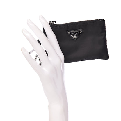 Prada Tessuto Nylon Key Pouch Black 2 of 7