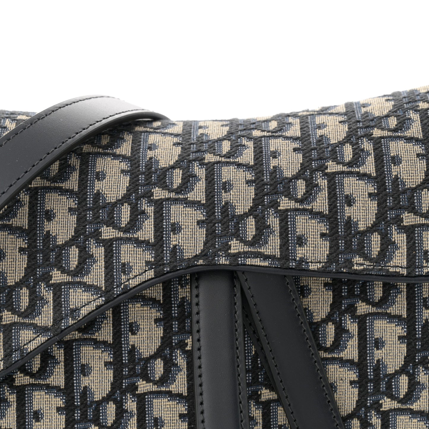 Oblique Saddle Bag With Strap Blue
