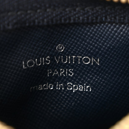 Louis Vuitton Mini Lin Key Pouch Blue 6 of 9
