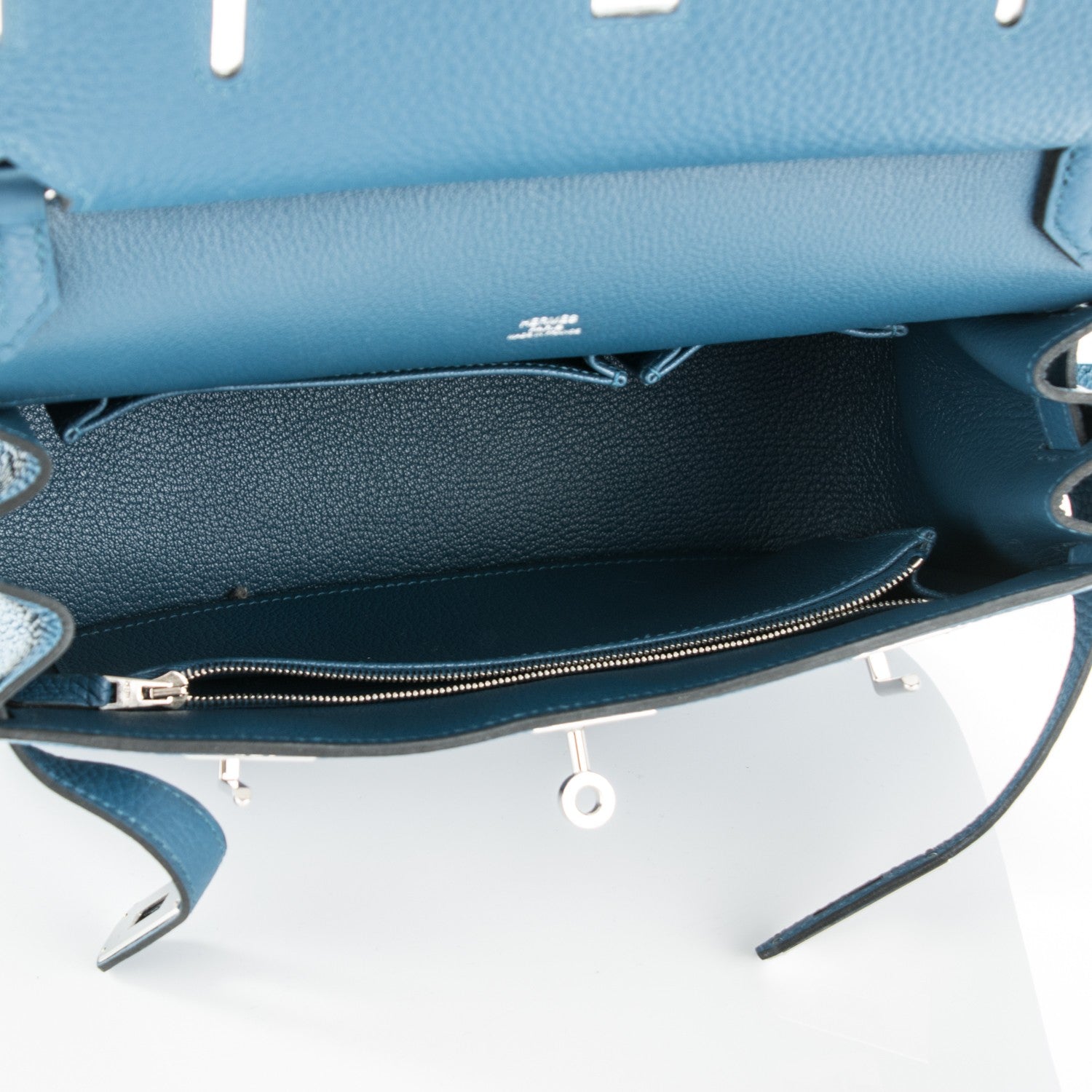 Hermes Taurillon Clemence Jypsiere 28 Bleu Thalassa 5 of 7
