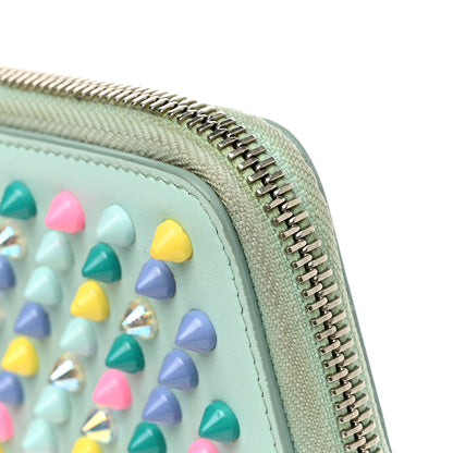 Christian Louboutin Calfskin Spiked Panettone Coin Purse Source Multicolor 8 of 12