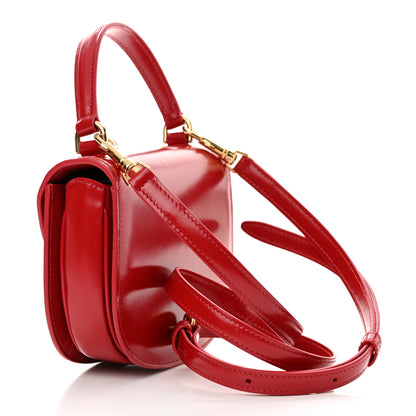 Celine Shiny Calfskin Triomphe Mini Besace Clea Red 3 of 15