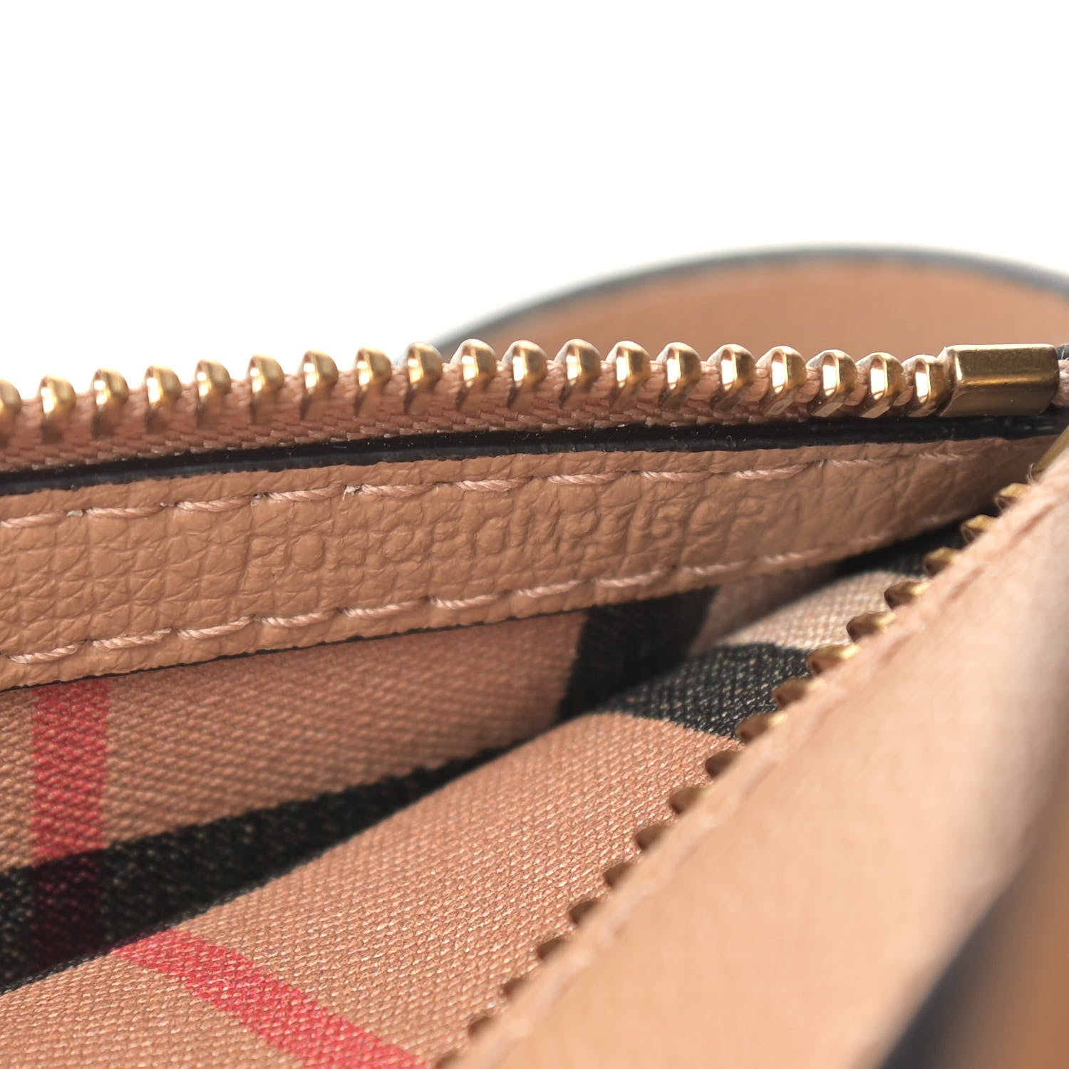 Burberry Calfskin Crest Embossed Small Tote Light Camel 8 of 11