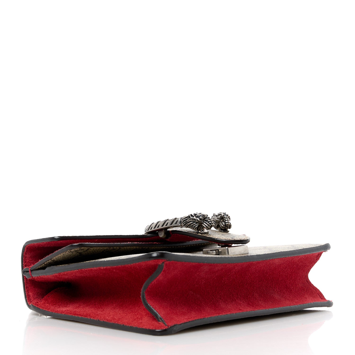 Gucci GG Supreme Monogram Mini Dionysus Shoulder Bag Hibiscus Red 4 of 12