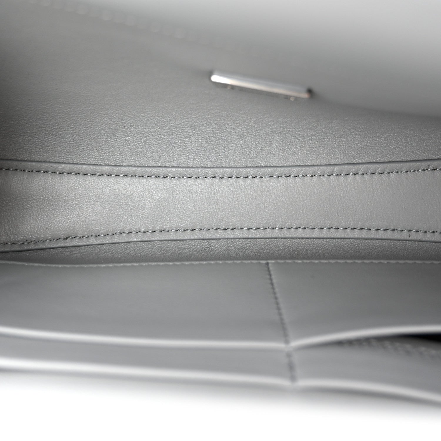 Balenciaga Smooth Calfskin Small Bel Air Clutch On Strap Cloud