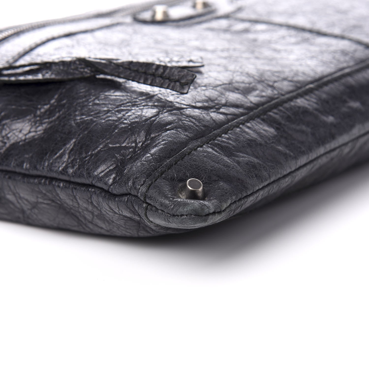 Balenciaga Agneau Classic Hardware Large Zip Pouch Black 5 of 7