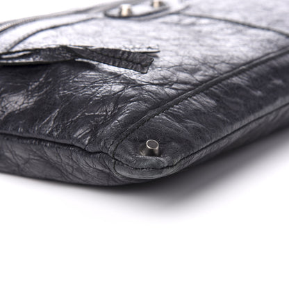 Balenciaga Agneau Classic Hardware Large Zip Pouch Black 5 of 7