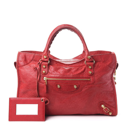 Balenciaga Agneau Giant 12 Gold Hardware City Rouge Cardinal 1 of 15