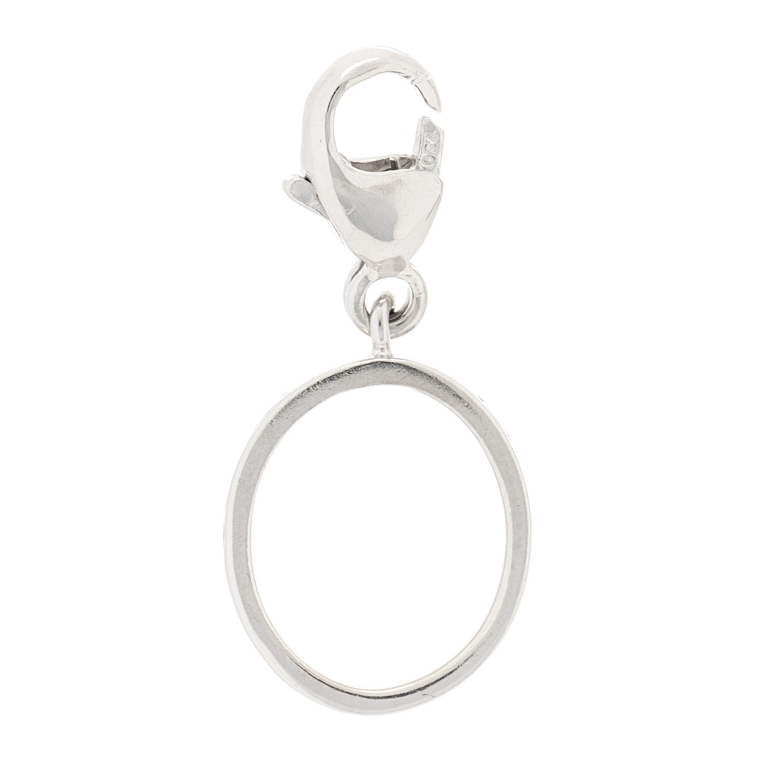 Cartier 18K White Gold LOVE Ring Charm 3 of 6