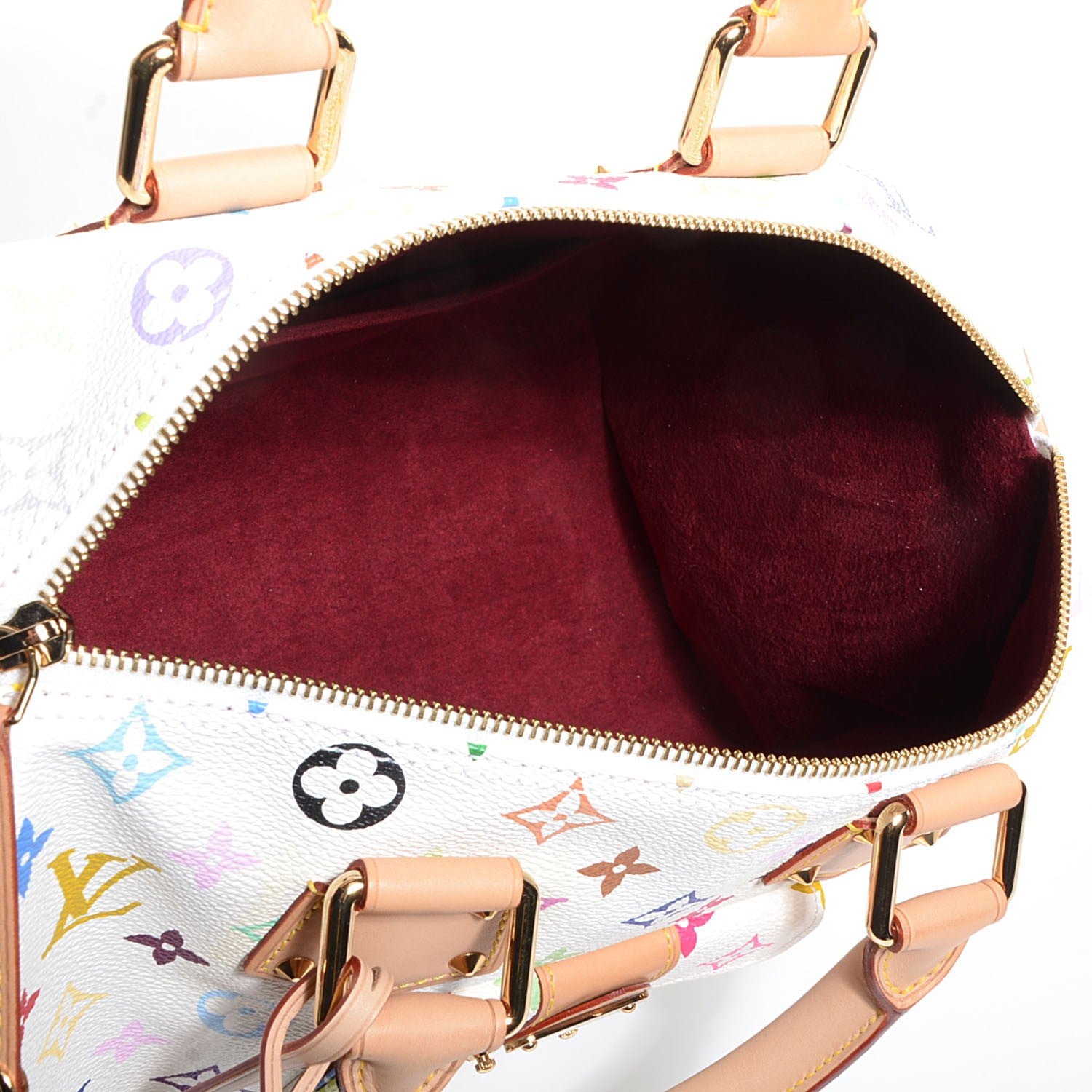 Louis Vuitton Monogram Multicolor Speedy 30 White 5 of 7