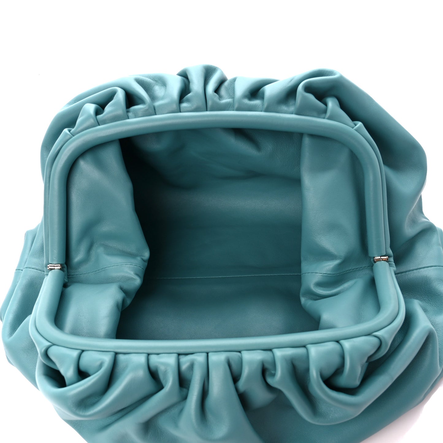 Smooth Butter Calf The Pouch Oversized Clutch Linoleum