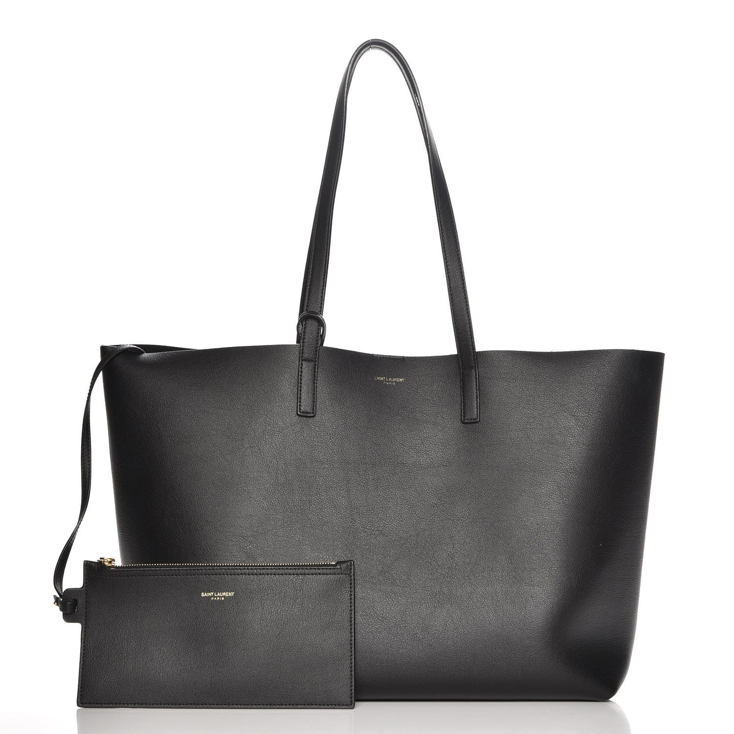 Calfskin Large Shopping Tote Black