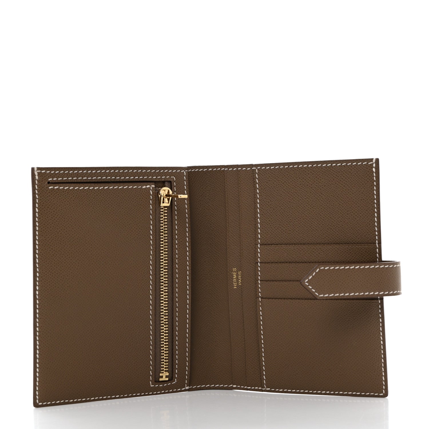 Hermes Epsom Bearn Compact Wallet Etoupe 5 of 6