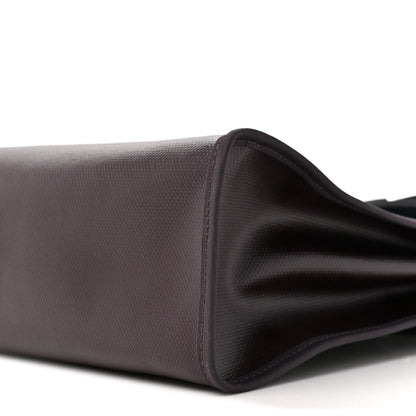 Hermes Toile H Berline Vache Hunter Herbag Zip PM 31 Cassis Ecru Black Bleu Saphir 10 of 11