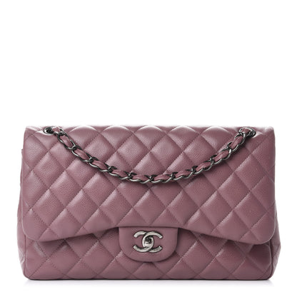 Chanel Caviar Quilted Jumbo Double Flap Pink 1 of 11