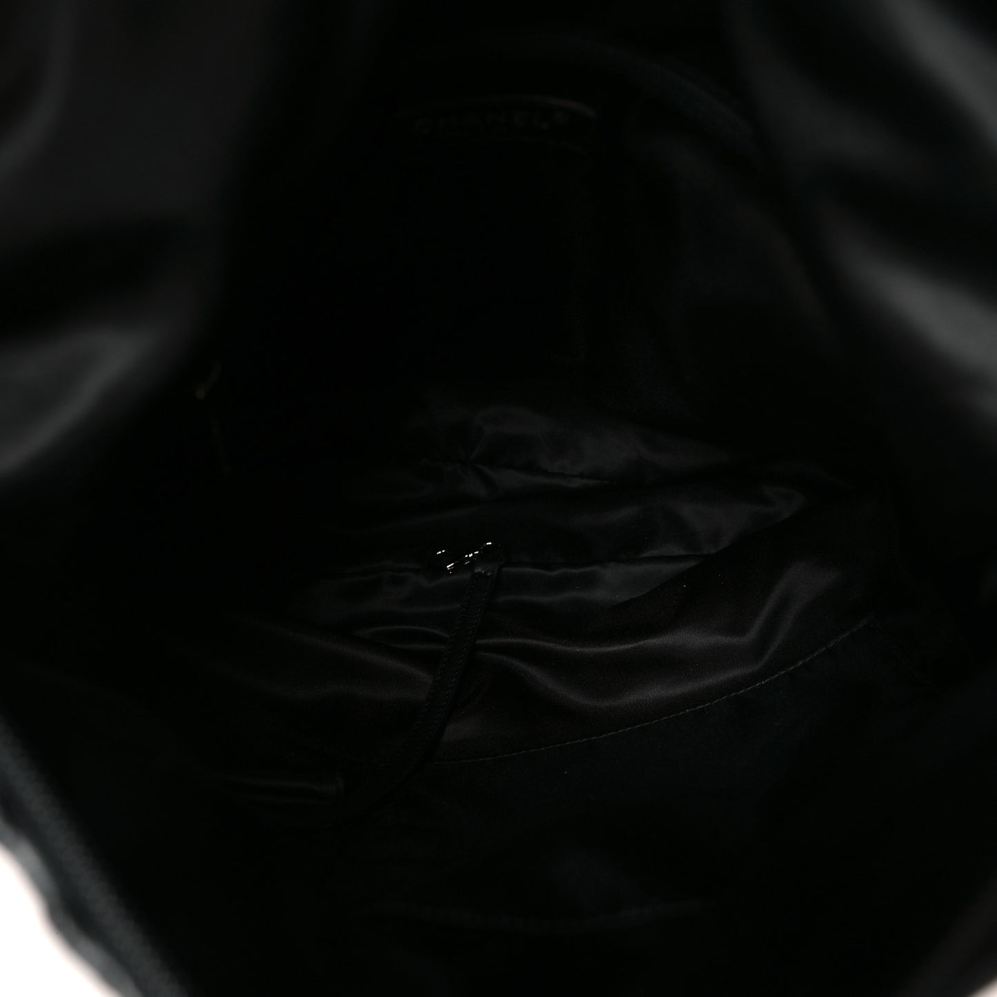 Quilted Lambskin Hidden Chain Hobo Black