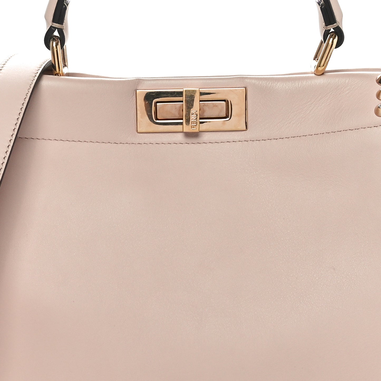 Vitello Seta Shiny Nappa Scalloped Studded Medium Peekaboo Iconic Satchel Soap