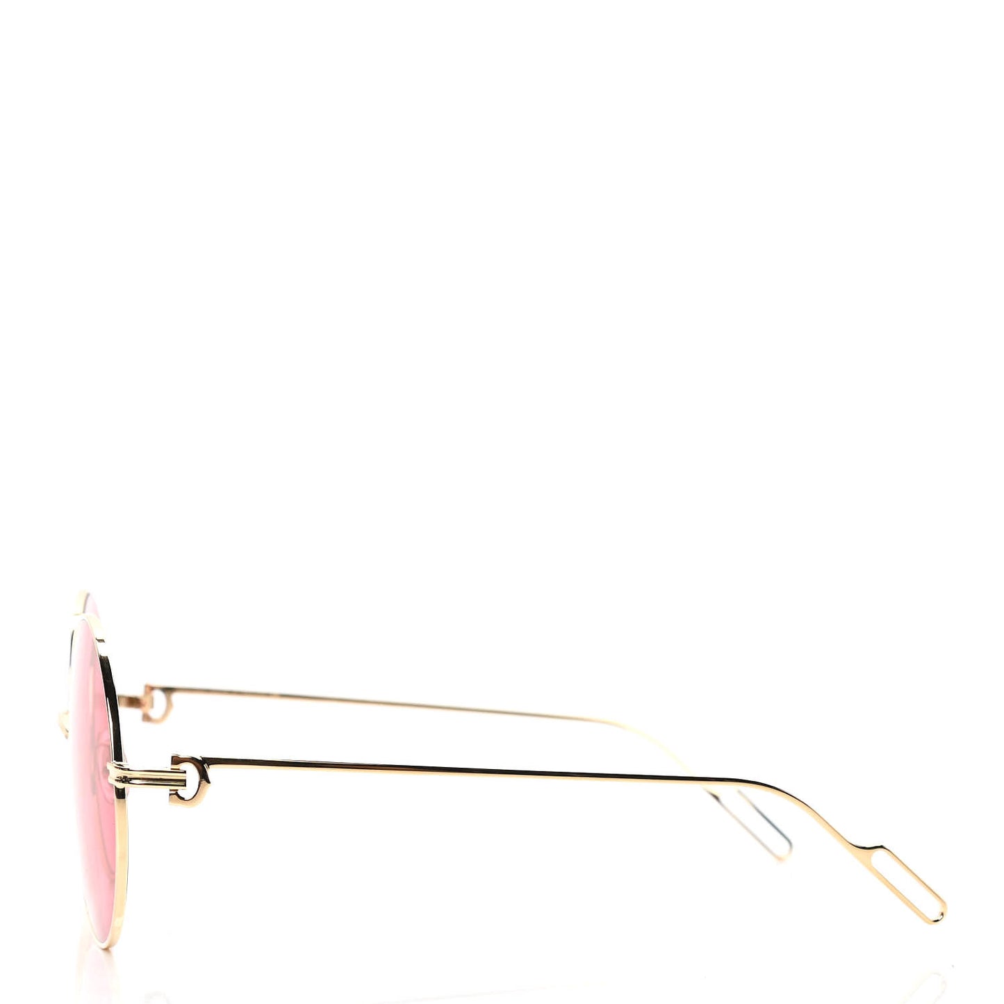 Premiere De Cartier Round Sunglasses Pink Gold