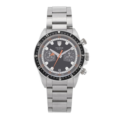 TUDOR Stainless Steel 42mm Heritage Chrono Automatic Watch Black 70330N 1 of 5