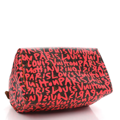 Louis Vuitton Monogram Graffiti Speedy 30 Fuchsia 4 of 10