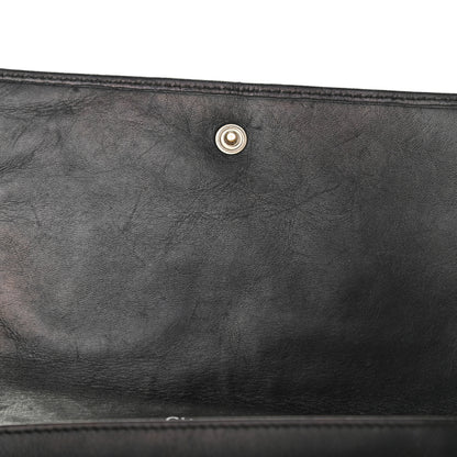 Chanel Calfskin Quilted Cambon Flap Wallet Black White 15 of 19