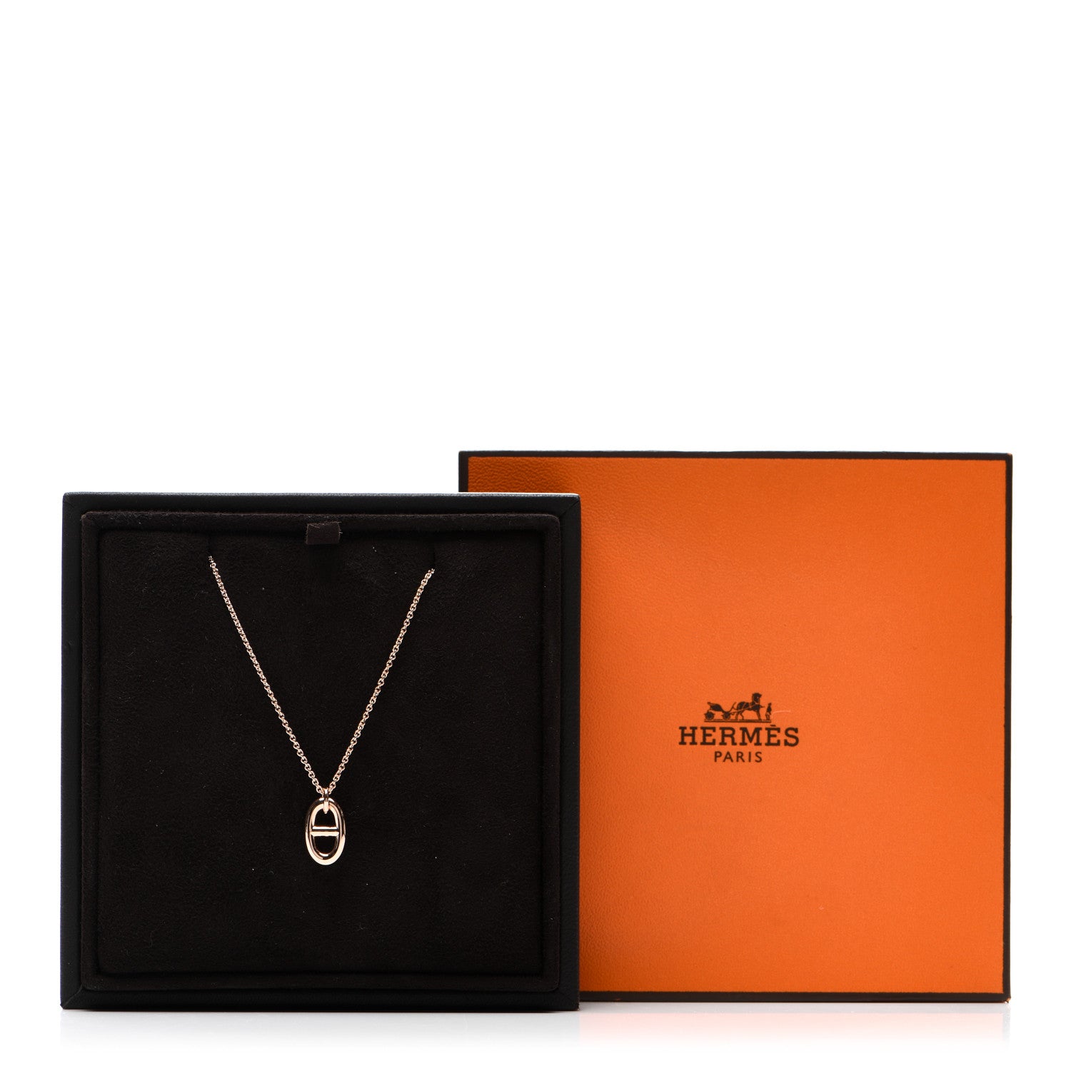 Hermes 18K Rose Gold PM Farandole Pendant Necklace 5 of 5