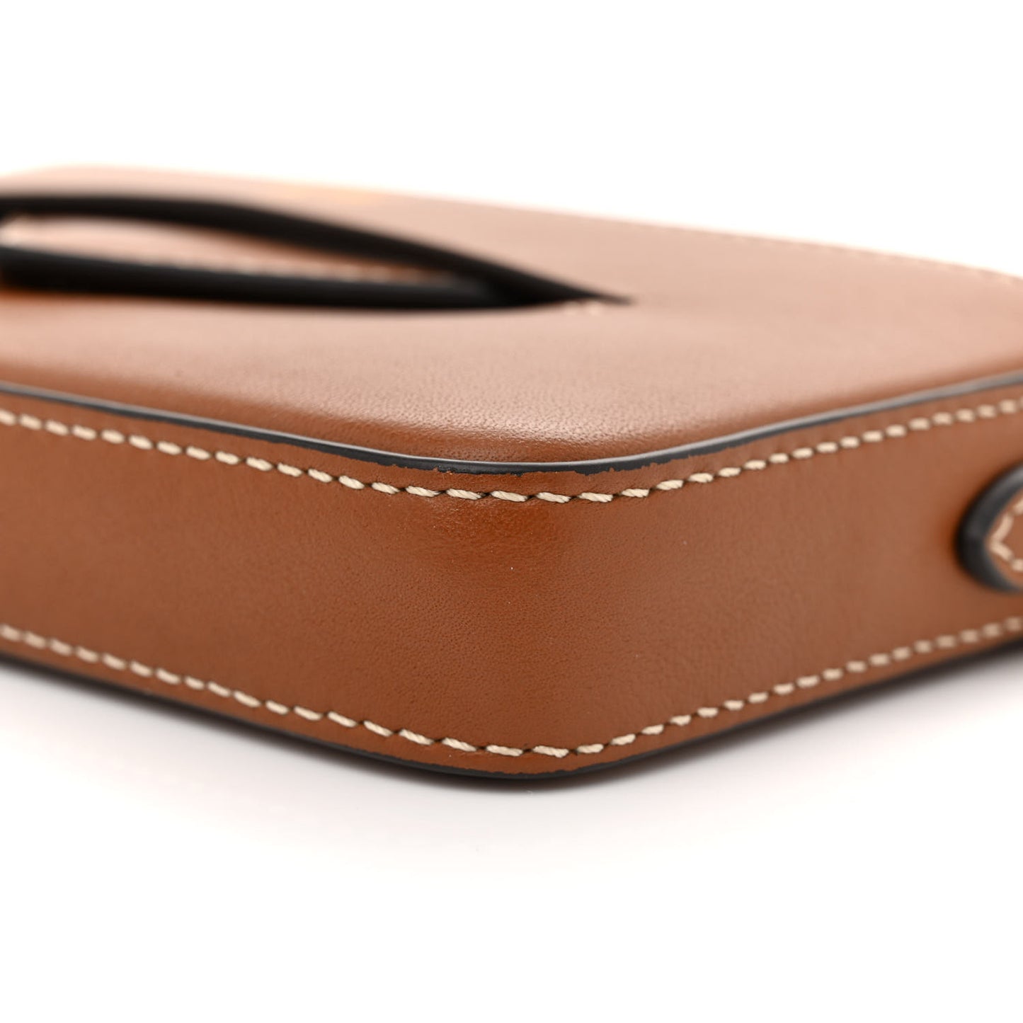Calfskin Enveloppe Crossbody Bag Cognac