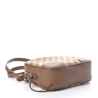 Gucci Monogram Mini Bree Messenger Bag Beige Tabacco 4 of 9