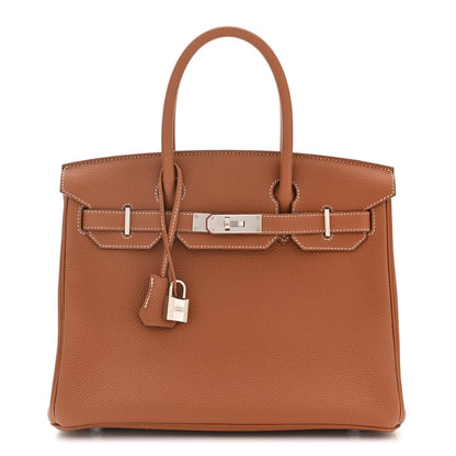 Hermes Togo BIRKIN 30 Gold 1 of 10