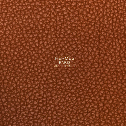 Hermes Taurillon Clemence Picotin Lock 22 MM Gold 6 of 12