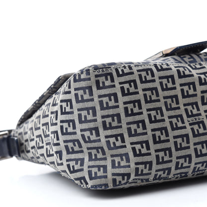Fendi Zucchino Mama Baguette Navy 6 of 10