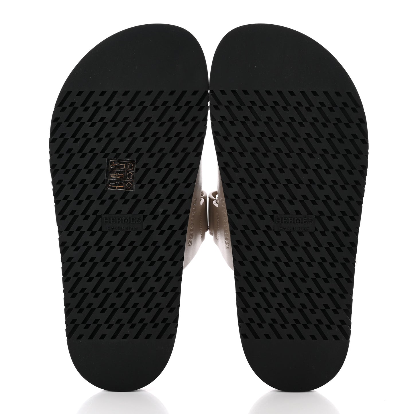 Calfskin Womens Chypre Sandals 36 Beige Mastic