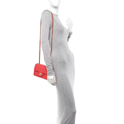 Chanel Lambskin Quilted Mini Rectangular Flap Red 2 of 11