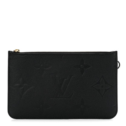 Louis Vuitton Empreinte Monogram Giant Neverfull MM Pochette Black 1 of 7