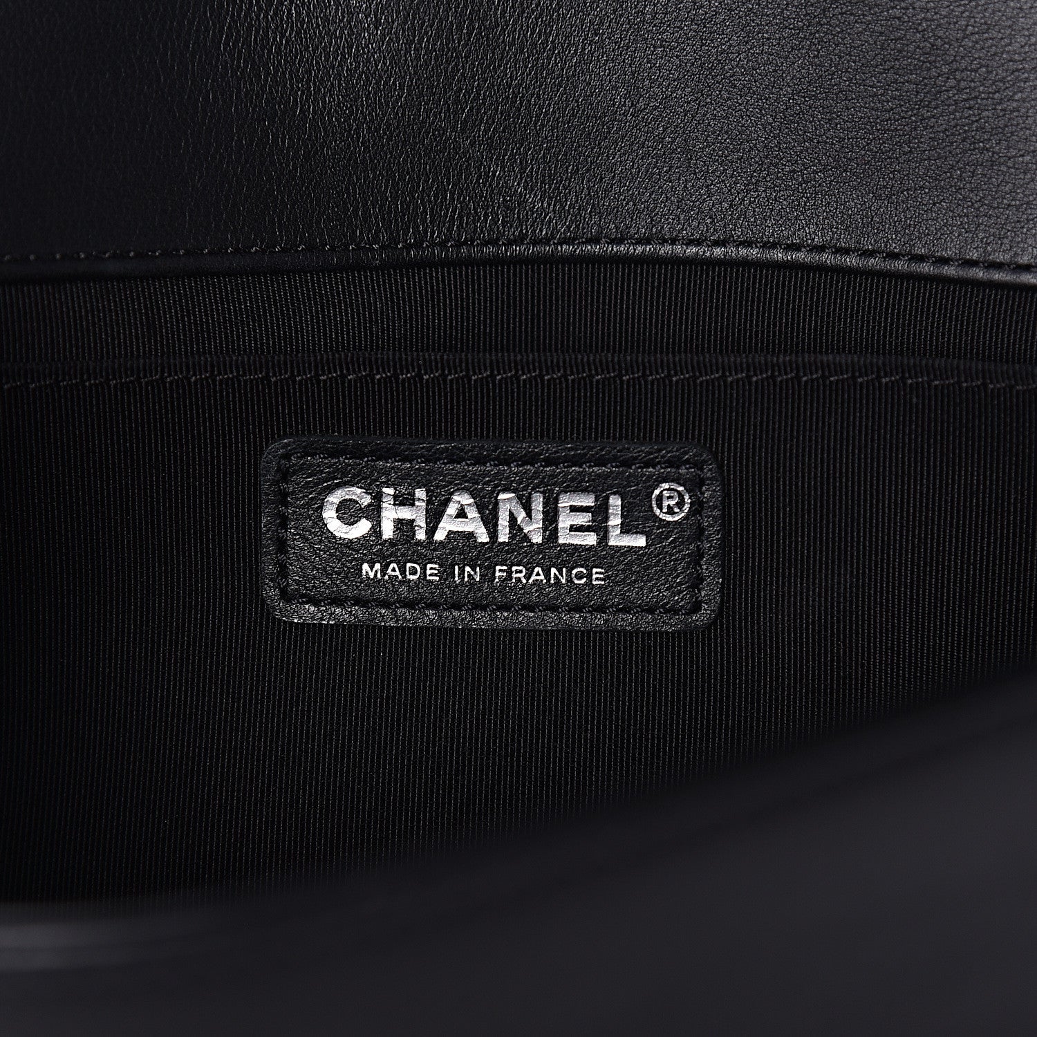 Chanel Lambskin Chevron Medium Boy Flap Black 6 of 16
