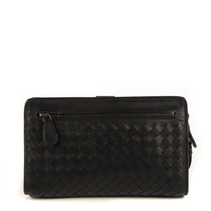 Bottega Veneta Nappa Intrecciato Clutch Wallet Nero Black 1 of 7