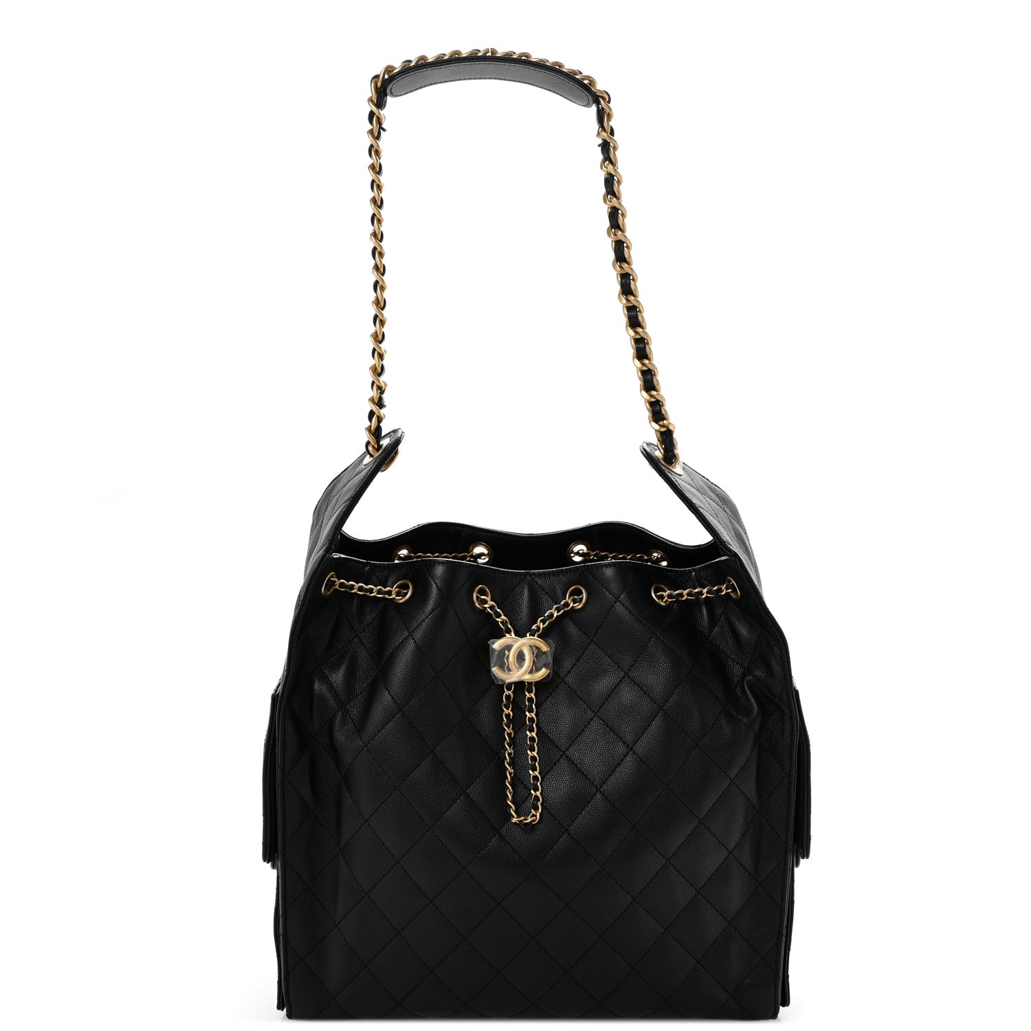 Chanel Caviar Quilted Medium Chanel 25 Handbag Black 2 of 16