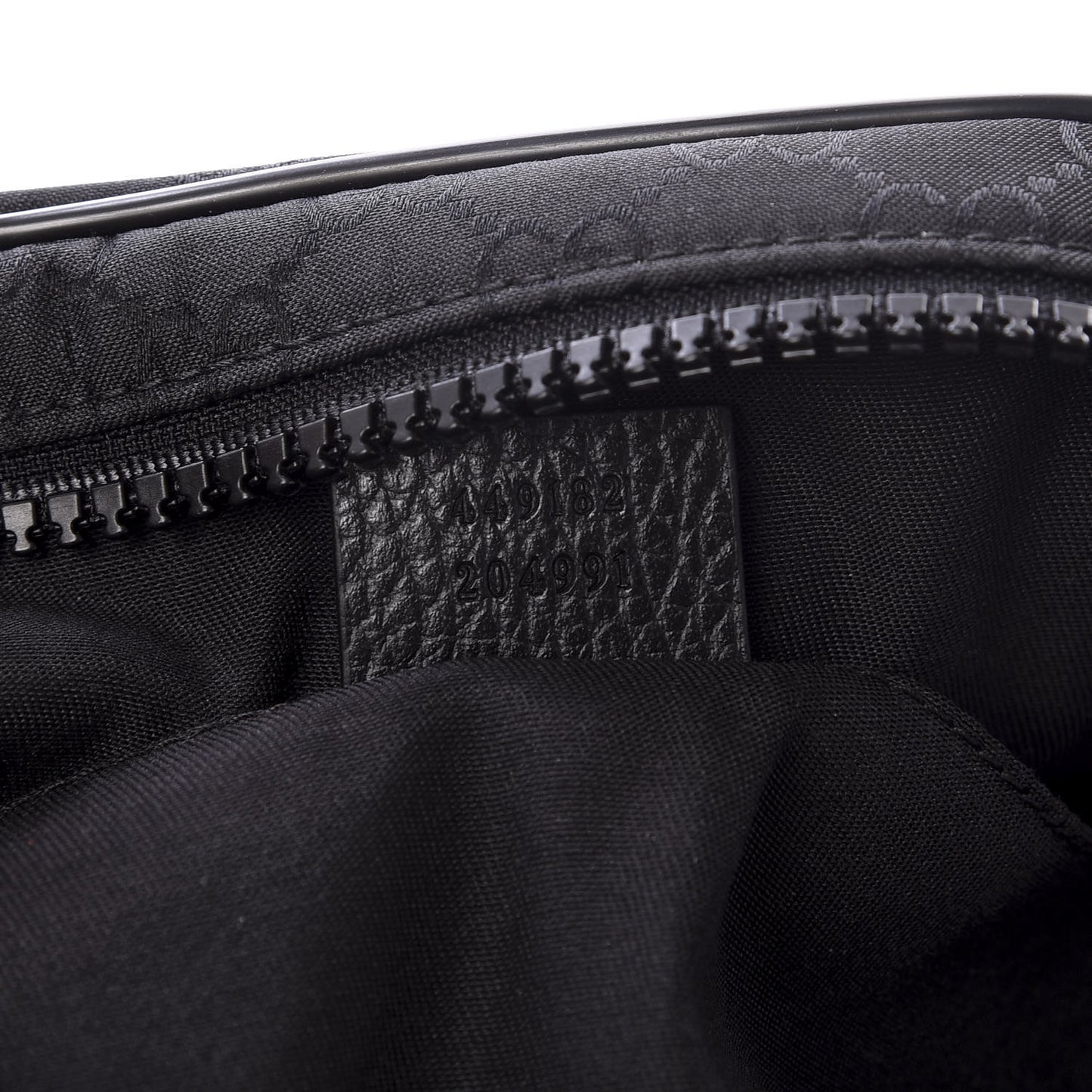 Nylon Monogram Fanny Pack Belt Bag Black