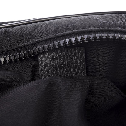 Gucci Nylon Monogram Fanny Pack Belt Bag Black 6 of 9