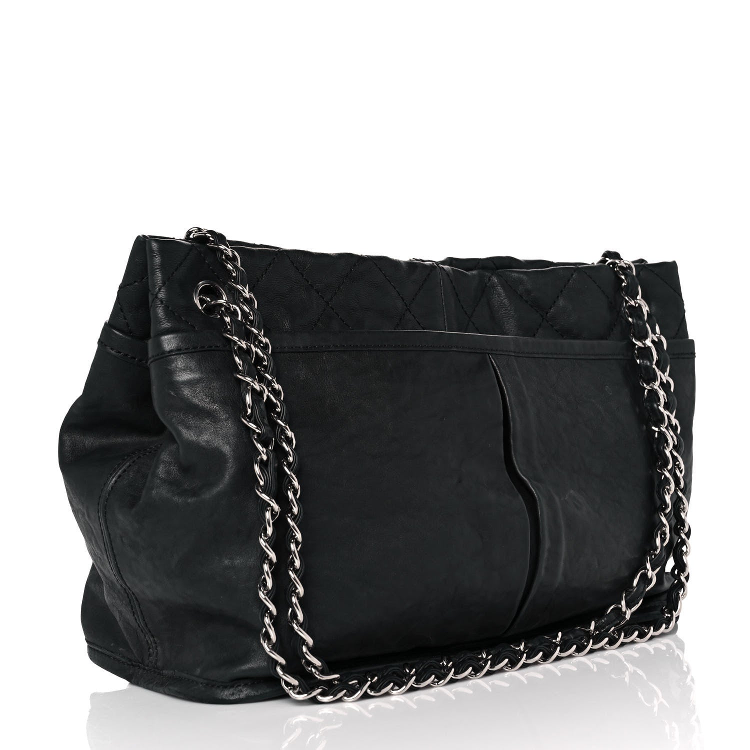 Chanel Washed Lambskin Natural Beauty Tote Black 2 of 11