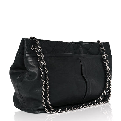Chanel Washed Lambskin Natural Beauty Tote Black 2 of 11